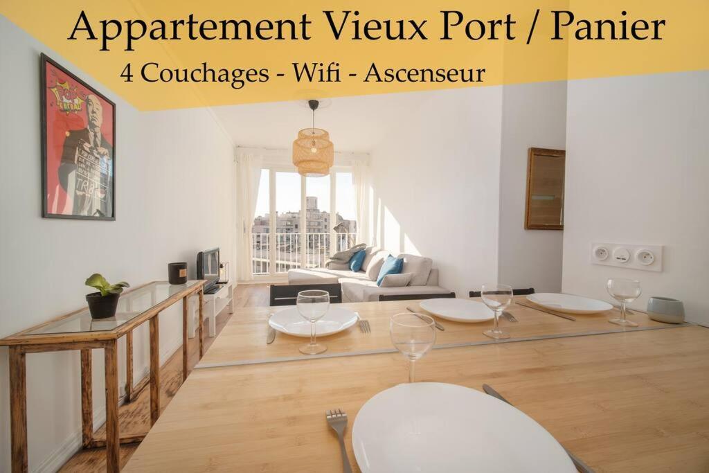 Appartement Tout Equipe Au Coeur Du Vieux Port 4 Couchages Marseille Exteriér fotografie